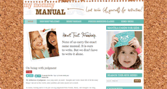 Desktop Screenshot of mymommymanual.com